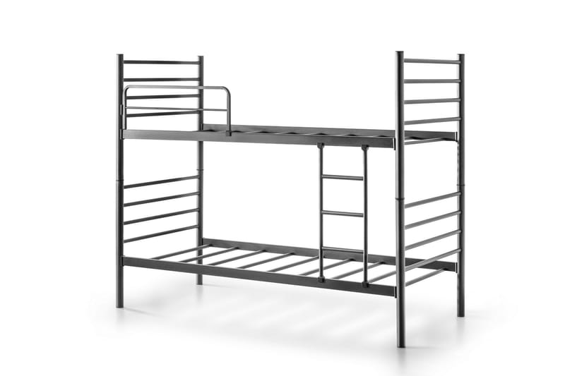 Våningssäng Två Liggplatser Maniram 90 cm - Svart - Möbler - Barnmöbler - Barnsäng & juniorsäng - Våningssäng barn