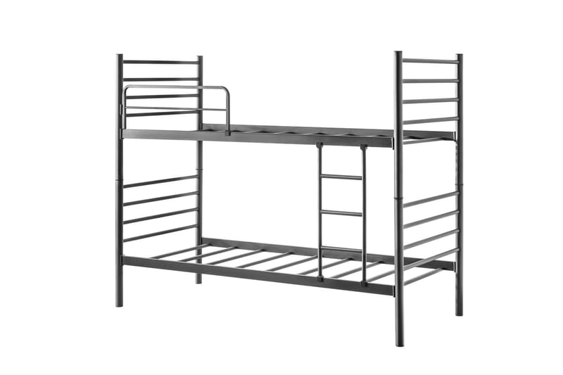 Våningssäng Två Liggplatser Maniram 90 cm - Svart - Möbler - Barnmöbler - Barnsäng & juniorsäng - Våningssäng barn