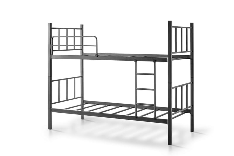 Våningssäng Två Liggplatser Muttu 90 cm - Svart - Möbler - Barnmöbler - Barnsäng & juniorsäng - Våningssäng barn