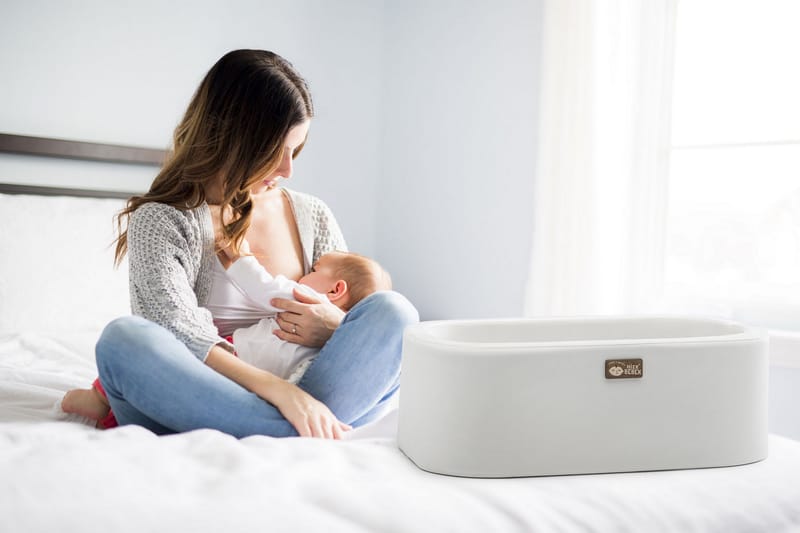 Vagga Hier 90 cm - Ek/Vit - Möbler - Barnmöbler - Barnsäng & juniorsäng - Vagga