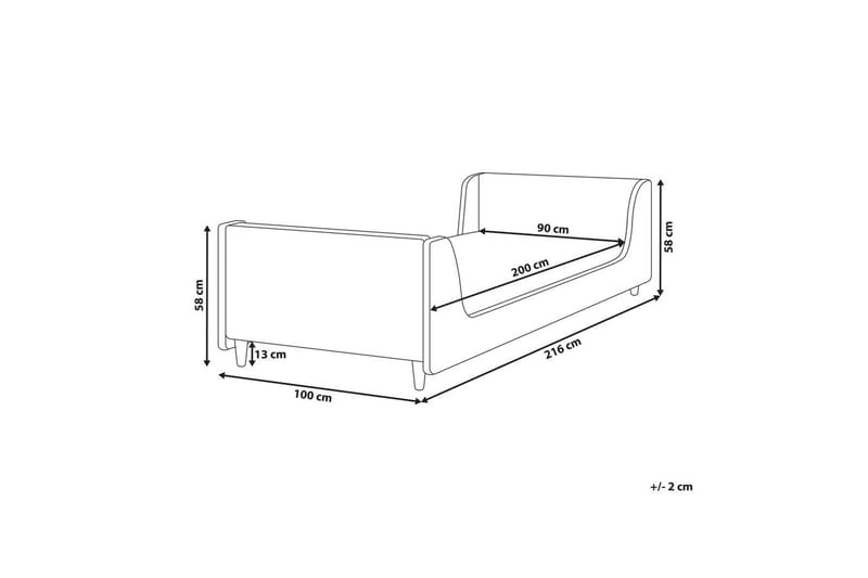 Barnsäng Laye - Rosa, ljust trä - Möbler - Barnmöbler - Barnsäng & juniorsäng