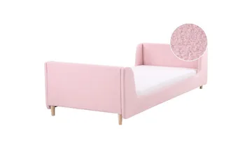 Barnsäng Laye - Rosa, ljust trä - Möbler - Barnmöbler - Barnsäng & juniorsäng