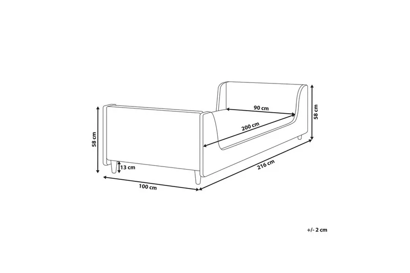 Barnsäng Laye - Rosa, ljust trä - Möbler - Barnmöbler - Barnsäng & juniorsäng