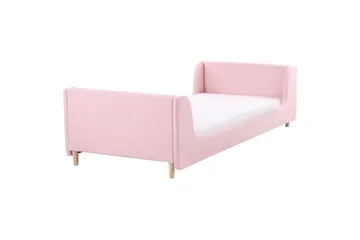 Barnsäng Laye - Rosa, ljust trä - Möbler - Barnmöbler - Barnsäng & juniorsäng