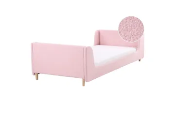 Barnsäng Laye - Rosa, ljust trä - Möbler - Barnmöbler - Barnsäng & juniorsäng