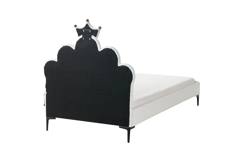 Barnsäng Rubian - Vit, Svart - Möbler - Barnmöbler - Barnsäng & juniorsäng