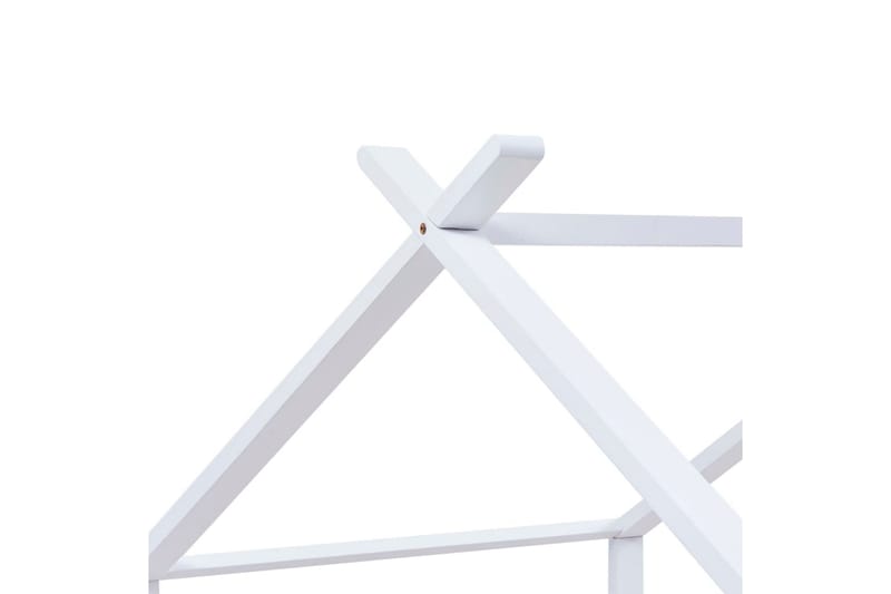 Barnsäng vit massiv furu 80x160 cm - Vit - Barnsäng & juniorsäng