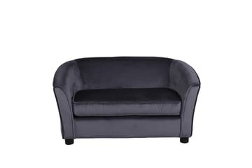 Måna Barnsoffa Sammet - Mörkgrå - Möbler - Barnmöbler - Barnsoffa