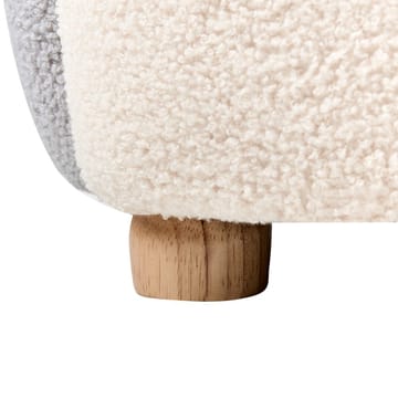 Barnfåtölj Hervik - Grå, vit, brun/50x55x60 - Möbler - Barnmöbler - Barnstol - Barnfåtölj