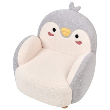 Barnfåtölj Hervik - Grå, vit, brun/50x55x60 - Möbler - Barnmöbler - Barnstol - Barnfåtölj