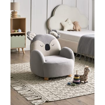 Barnfåtölj Hervik - Grå, vit, brun/55x49x63 - Möbler - Barnmöbler - Barnstol - Barnfåtölj