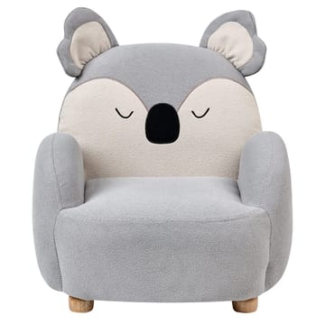 Barnfåtölj Hervik - Grå, vit, brun/55x49x63 - Möbler - Barnmöbler - Barnstol - Barnfåtölj