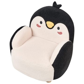 Barnfåtölj Hervik - Svart, vit, brun/50x55x60 - Möbler - Barnmöbler - Barnstol - Barnfåtölj