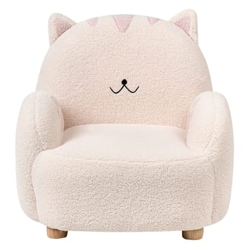 Barnfåtölj Zoar - Vit, brun - Möbler - Barnmöbler - Barnstol - Barnfåtölj