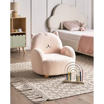 Barnfåtölj Zoar - Vit, brun - Möbler - Barnmöbler - Barnstol - Barnfåtölj