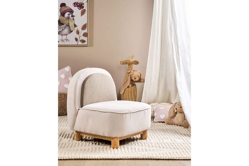 Barnstol Faborg Beige/ljust trä - Beige/ljust trä - Möbler - Barnmöbler - Barnstol - Barnfåtölj