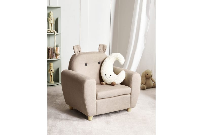 Barnstol Maribo Taupe/ljust trä - Taupe/ljust trä - Möbler - Barnmöbler - Barnstol - Skrivbordsstol barn