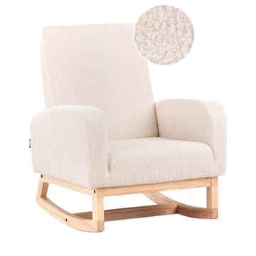 Gungfåtölj Norby - Beige, ljust trä - Möbler - Barnmöbler - Barnstol - Gungstol barn