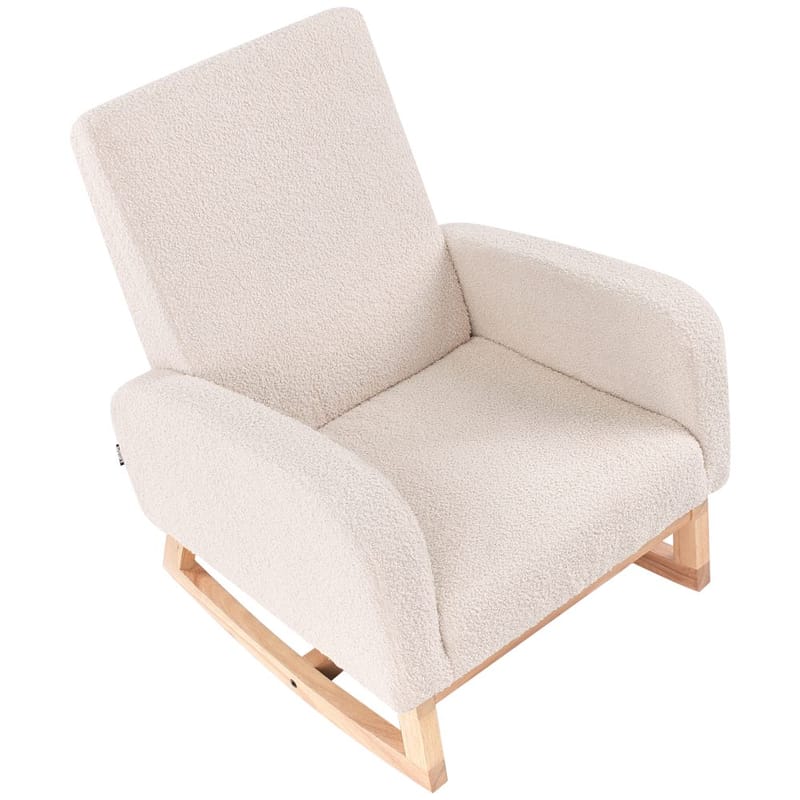 Gungfåtölj Norby - Beige, ljust trä - Möbler - Barnmöbler - Barnstol - Gungstol barn