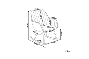 Anrew Gungstol Sammet - Grå - Möbler - Barnmöbler - Barnstol - Gungstol barn