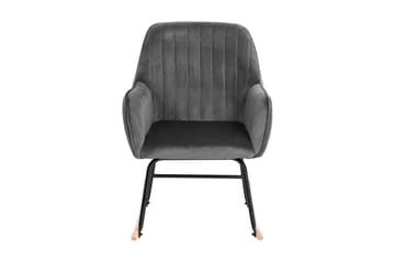 Anrew Gungstol Sammet - Grå - Möbler - Barnmöbler - Barnstol - Gungstol barn