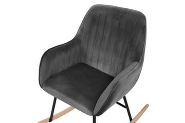 Anrew Gungstol Sammet - Grå - Möbler - Barnmöbler - Barnstol - Gungstol barn