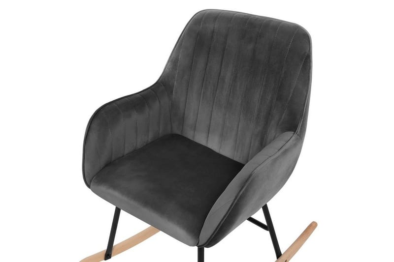 Anrew Gungstol Sammet - Grå - Möbler - Barnmöbler - Barnstol - Gungstol barn