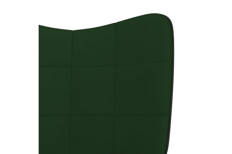 Gungstol mörkgrön sammet och PVC - Grön - Gungstol barn - Snurrstol & Gungstol
