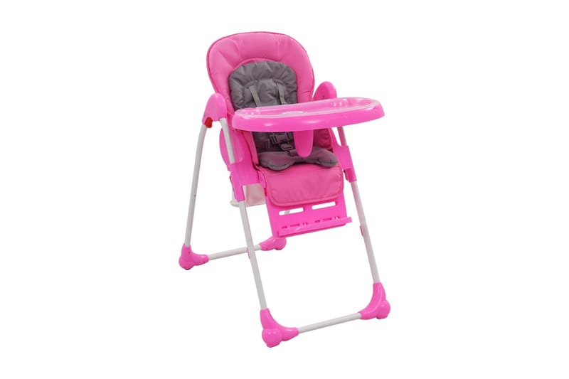 Barnstol rosa och grå - Rosa - Matstol barn