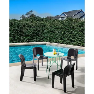 Trädgårdsstol Betim 4-pack - Svart - Utemöbler & utemiljö - Balkong & altan - Balkongmöbler - Balkongstol