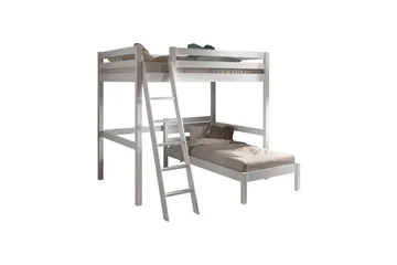 Enkel Säng och matchande rullbar ribbotten Pino Mezzanine 140 x 200 cm - 140 x 200 cm - Möbler - Barnmöbler - Barnsäng & juniorsäng