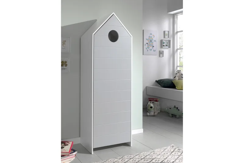 Bustorp Garderob 58 cm - Grå - Möbler - Barnmöbler - Förvaring barnrum - Barngarderob