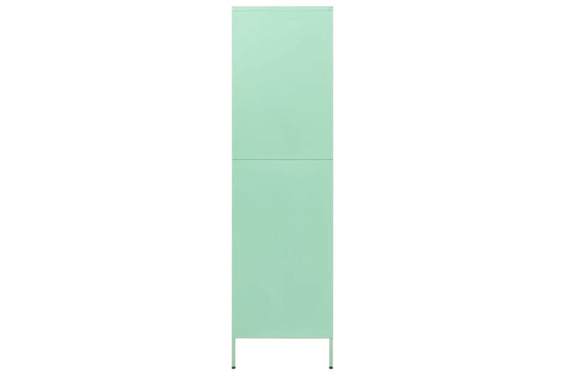 Garderob 90x50x180 cm mintgrön stål - Grön - Barngarderob