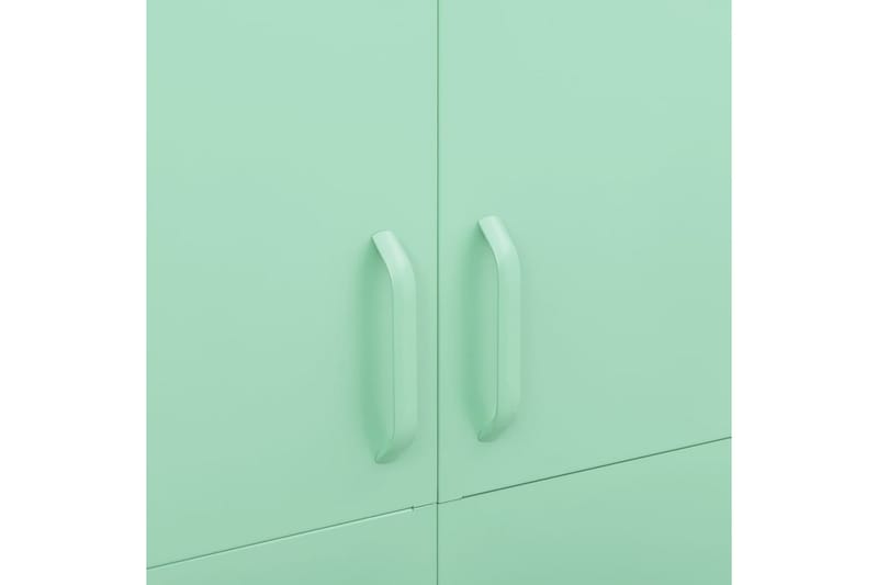 Garderob 90x50x180 cm mintgrön stål - Grön - Barngarderob