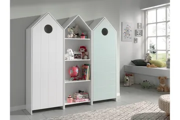 Bustorp Garderob- och hyllset - Vit/Mintgrön - Möbler - Barnmöbler - Förvaring barnrum - Barngarderob