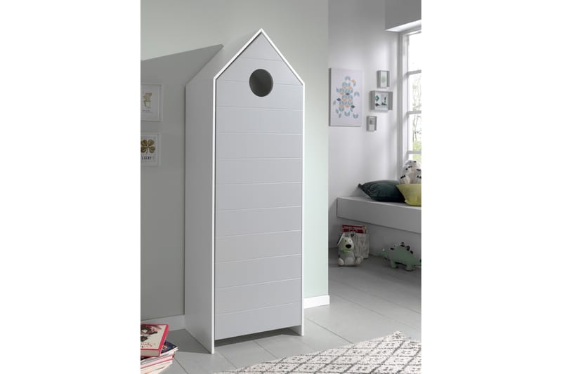 Garderob Rudeklint 58 cm - Grå - Möbler - Barnmöbler - Förvaring barnrum - Barngarderob