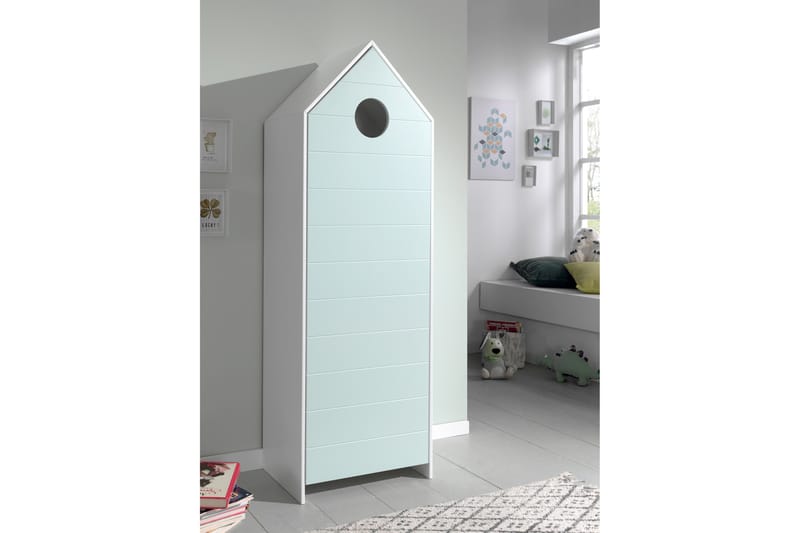 Garderob Rudeklint 58 cm - Mintgrön - Möbler - Barnmöbler - Förvaring barnrum - Barngarderob