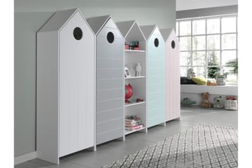 Garderober 5-pack Rudeklint - Vit/Grå/Rosa/Mintgrön - Möbler - Barnmöbler - Förvaring barnrum - Barngarderob
