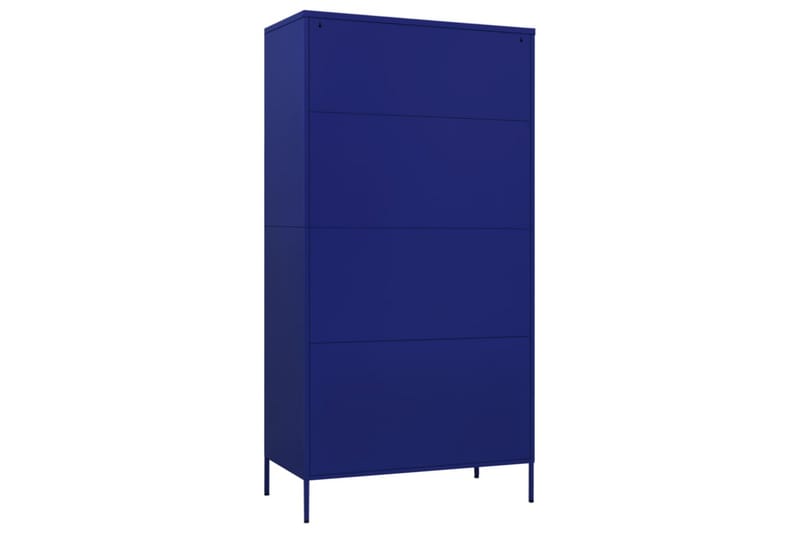 Garderob 90x50x180 cm marinblå stål - Blå - Barngarderob