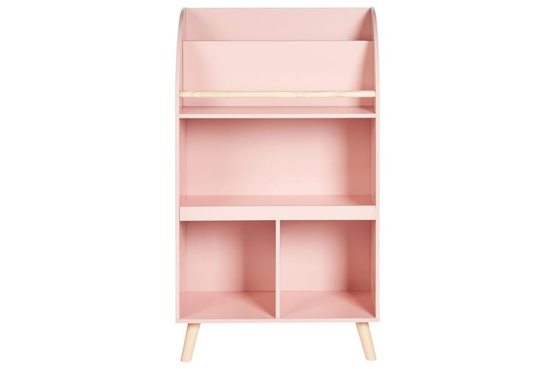 Bokhylla Liloet med 3 hyllor Rosa, ljust trä - Rosa, ljust trä - Möbler - Barnmöbler - Förvaring barnrum - Hylla barnrum - Bokhylla barn & boklåda