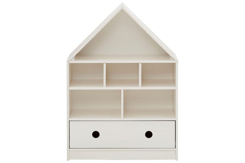 Barnhylla Junapie 75 cm - Vit - Möbler - Barnmöbler - Förvaring barnrum - Hylla barnrum - Bokhylla barn & boklåda