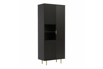 Barnhylla Staffin 80 cm - Svart - Möbler - Barnmöbler - Förvaring barnrum - Hylla barnrum - Bokhylla barn & boklåda
