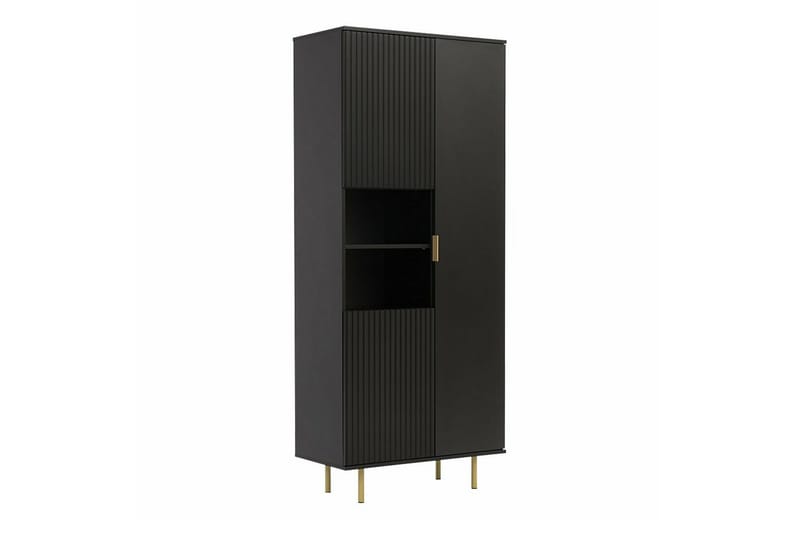 Barnhylla Staffin 80 cm - Svart - Möbler - Barnmöbler - Förvaring barnrum - Hylla barnrum - Bokhylla barn & boklåda