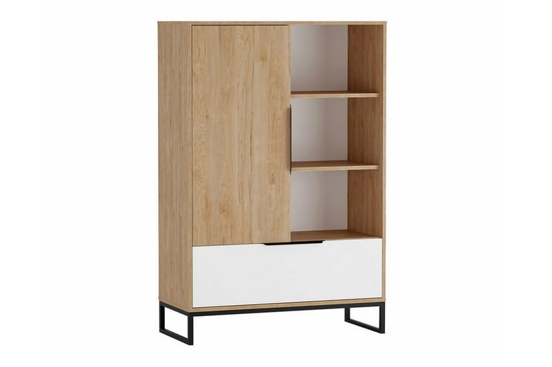 Barnhylla Staffin 90 cm - Vit - Möbler - Barnmöbler - Förvaring barnrum - Hylla barnrum - Bokhylla barn & boklåda