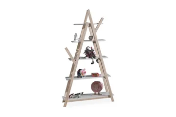 Kiddy Bokhylla 34 cm i Ek - Vit - Möbler - Barnmöbler - Förvaring barnrum - Hylla barnrum - Bokhylla barn & boklåda