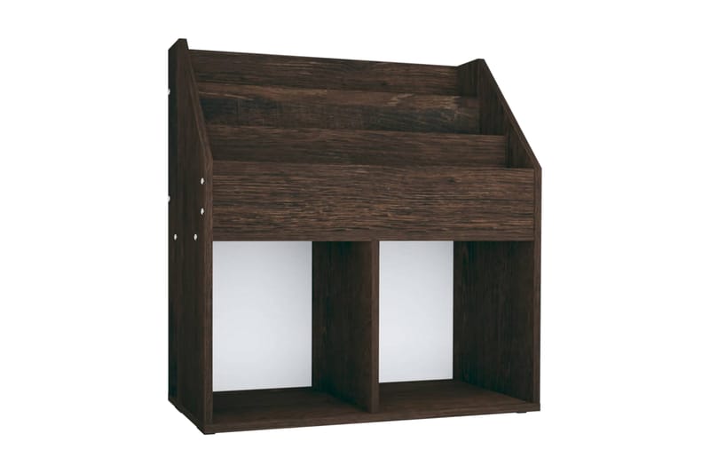 Tidningsställ för barn rökig ek 71x30x78,5 cm spånskiva - Bokhylla barn & boklåda