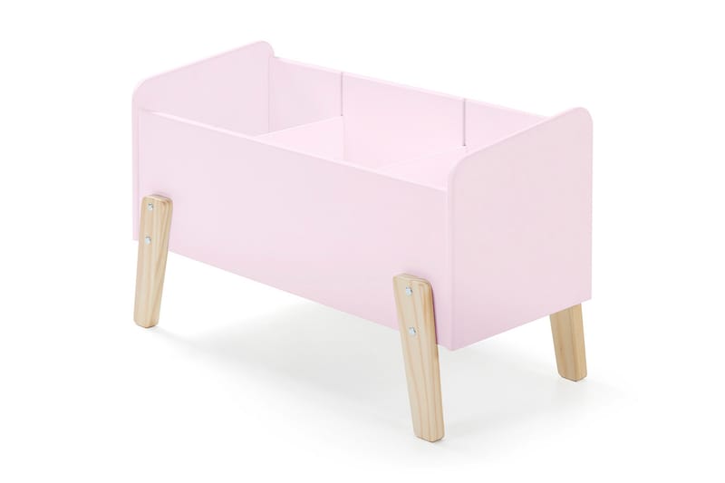 Förvaringslåda Frencha - Rosa - Möbler - Barnmöbler - Förvaring barnrum - Leksaksförvaring - Leksakslåda