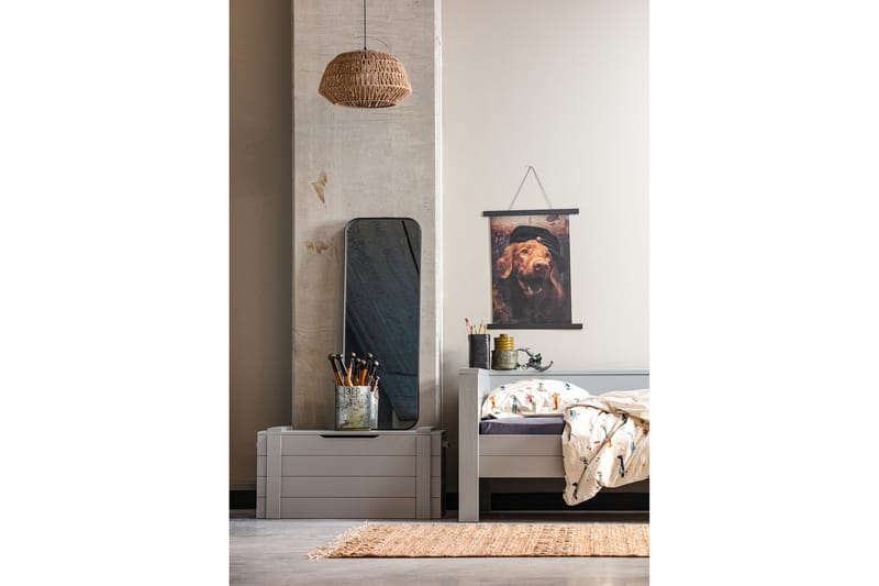 Förvaringslåda Mitchell 90 cm - Grå - Möbler - Barnmöbler - Förvaring barnrum - Leksaksförvaring - Leksakslåda