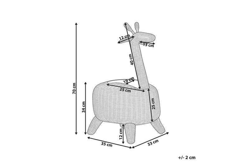 Korg Hainan - Möbler - Barnmöbler - Förvaring barnrum - Leksaksförvaring - Förvaringspåse barn