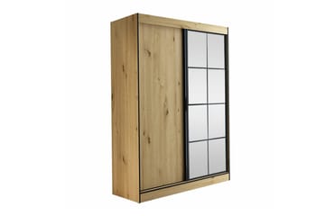 Barnskåp Aberfelt 150x216 cm - Svart - Möbler - Barnmöbler - Förvaring barnrum - Skåp barnrum